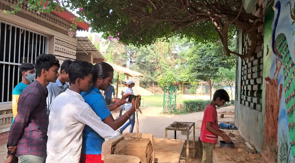 Participants with camera equipment